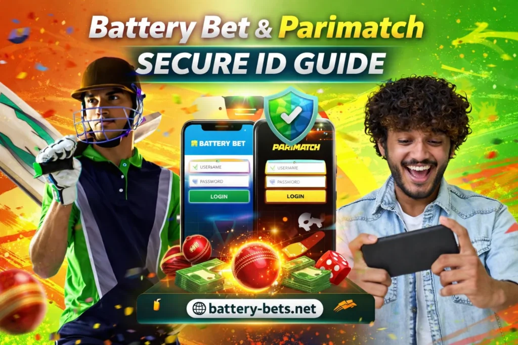 Battery Bet and Parimatch secure login and cricket ID access