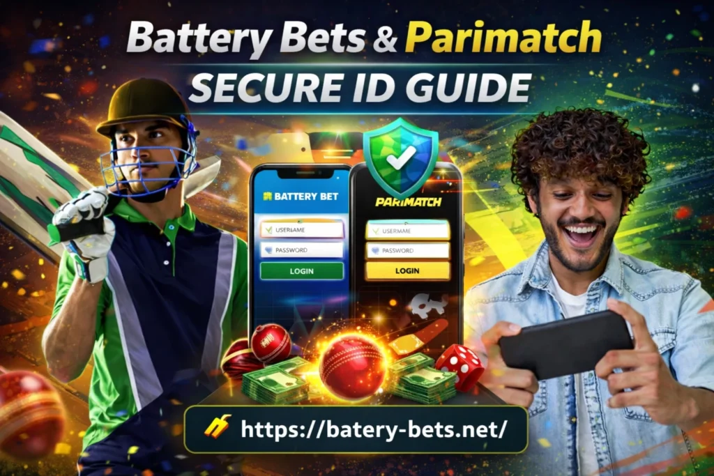 Battery Bet and Parimatch secure login and cricket ID access